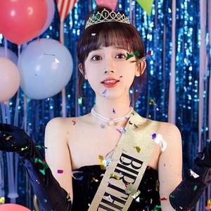 Wholesale Popular Birthday Hair Hoop Party Crown Headwear Birthday Girl Hairpin Headband - Product Image 2