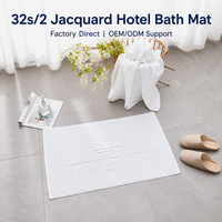 Tapis de sol blanc 100% coton absorbant épais en tissu éponge pour hôtel, spa, salle de bain – Vente en gros, fabricant de logos personnalisés