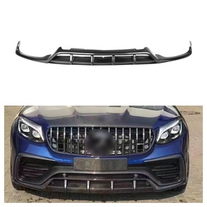 Pièces de voiture en fibre de carbone véritable, style TOP, lèvre avant, lèvre de pare-chocs avant pour <span class=keywords><strong>Mercedes</strong></span> Benz <span class=keywords><strong>CLC</strong></span> W253 COUPE <span class=keywords><strong>2016</strong></span>+, lèvre avant W253 - Product Image 1