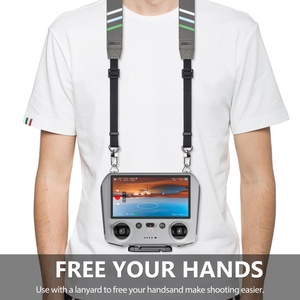 Correa para el cuello para controlador <span class=keywords><strong>DJI</strong></span> RC/ <span class=keywords><strong>DJI</strong></span> RC 2/ <span class=keywords><strong>DJI</strong></span> RC Pro/ <span class=keywords><strong>DJI</strong></span> RC Plus, correas ajustables (gris) para cámara deportiva - Product Image 4