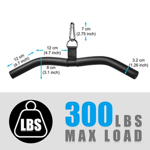 Gimnasio LAT Pull Down Bar <span class=keywords><strong>Polea</strong></span> Cable Máquina Accesorios Tríceps Press Down Accesorios Gimnasio en casa Fuerza Ejercicio Accesorios - Product Image 6