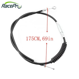 Racepro สายคลัตช์รถจักรยานยนต์65 "69" 69 "<span class=keywords><strong>72</strong></span>" 76 "สำหรับ <span class=keywords><strong>Harley</strong></span> Touring Electra Glide Street Glide Road King 1998-2013 - Product Image 4