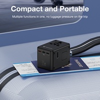 Adaptateur de voyage universel Wontravel World, accessoires, adaptateur de voyage à charge rapide 35W PPS