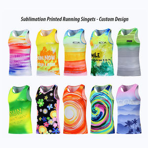 Camiseta Deportiva de Verano Personalizada, Transpirable, de Secado Rápido, con Malla de Poliéster Sublimada, para Correr - Product Image 4