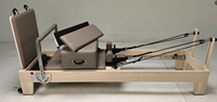 Reformer de Pilates en bois d'érable blanc de haute qualité, marque VOG, modèle VOG-PL001, portable, écologique, multifonctionnel, pour studio commercial