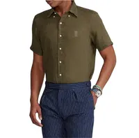 Düz iplik boyalı keten kumaş için yazlık T-shirt çevre dostu keten pantolon kumaşı
