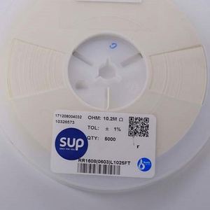 Manufacturer Direct RR1608 0603L1025FT 0603 1608 Resistors Chip Resistors SMD Resistors 10.2Mohm 1% 1/10W Thick Film Resistor - Product Image 1