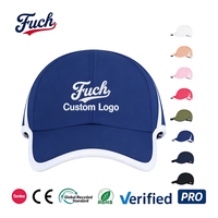 Gorra de Béisbol Deportiva para Exteriores de Secado Rápido, Multicolor, con Correa Ajustable y Logotipo Bordado Personalizado de Fábrica, Protección Solar