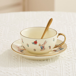 Juego de ollas para madre e hijo de <span class=keywords><strong>Alice</strong></span>, juego de Taza y plato de <span class=keywords><strong>café</strong></span> de cerámica de alta belleza, juego de té de la tarde femenino de alto grado Ins - Product Image 5