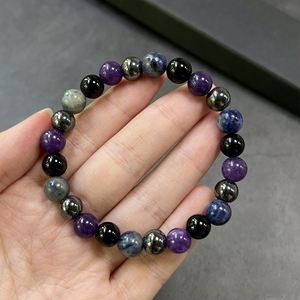 Natural Stone Bracelet Colorful Glass Beaded Holistic Wellness Strategic Quick Lead Time <b>Engraved</b> Logo - Product Image 2