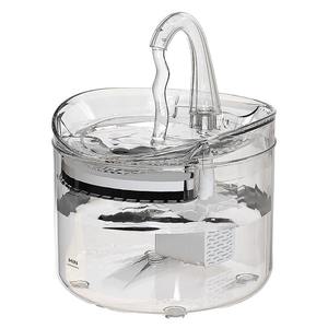 Fontaine à eau intelligente pour animaux de compagnie, modèle transparent à brancher pour chats et chiens, avec filtration automatique circulante, boîtier en plastique de 550g - Product Image 1