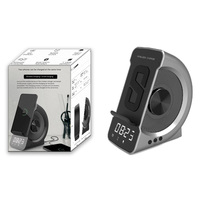 Multi-Functionele Draadloos Opladen Bt Draadloze Draagbare Luidspreker Drie-In-Een Creatieve Klok Alarm Bt Speaker