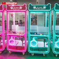 Marwey Meilleure Vente Machine à griffes commerciale personnalisée pour peluches, à monnayeur, pour centres commerciaux, aires de jeux intérieures et salles de jeux