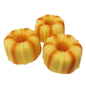 Jouet anti-stress en PU à rebond lent, en forme de pain d'ananas creux - Product Image 5
