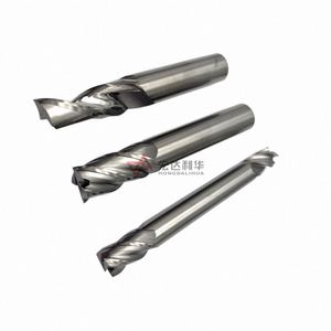 Fresa de extremo plano de carburo sólido HRC55 para corte de aluminio - Product Image 5