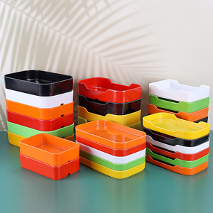 Platos de aperitivos coloridos, bandejas de mariscos, vajilla de plástico para autoservicio en restaurantes de barbacoa y hot pot, brochetas, congelador - Product Image 2