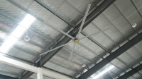 Ventilateur de plafond industriel HVLS Bonawind 6,1 m avec 6 pales, ventilateur de plafond industriel à aimant permanent synchrone à recirculation