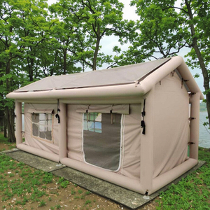 Tenda Gonfiabile Personalizzata a Forma di Cabina con Struttura ad Aria per Campeggio Familiare, con Porta e Finestre in Rete per <span class=keywords><strong>Glamping</strong></span> all'Aperto - Product Image 1