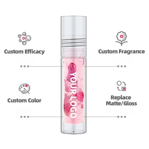 Ensemble de 3 couleurs : Gloss à lèvres aux pétales de <span class=keywords><strong>rose</strong></span> véritable avec effet nacré dans des tubes entièrement transparents. Hydrate - Product Image 3