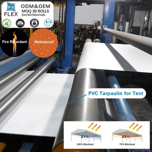 <span class=keywords><strong>Tissu</strong></span> de bâche robuste en PVC enduit, ignifuge, antistatique, imperméable et résistant aux UV pour couverture de chapiteau industriel - Product Image 1