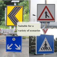 Panneau de signalisation pour passage piétonnier à LED, panneau de sécurité réfléchissant pour la sécurité des piétons, pour utilisation en extérieur