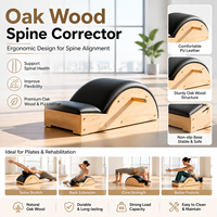Correcteur de posture professionnel en bois de chêne pour le soulagement de la colonne vertébrale, la stabilité du tronc et l'amélioration de la posture