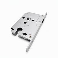 Serrure de porte en acier inoxydable magnétique silencieuse 5055 personnalisée en usine, loquet muet pour ensemble de serrures de porte intérieure en bois