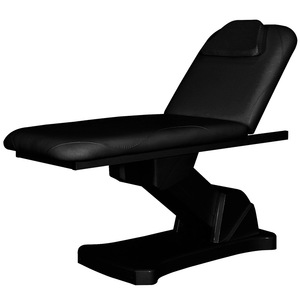 Lit de spa pour le visage électrique réglable Portable blanc Lit de cils en cuir pour Salon de beauté moderne avec tête de lit Table de massage en métal - Product Image 1