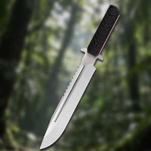 Cuchillo Táctico de Supervivencia Personalizable Pioneer con Mango G10, Hoja Recta de Acero Inoxidable, para Caza y Bricolaje - Product Image 3