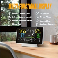 Estación Meteorológica Inteligente WiFi 5065WIFI con Compatibilidad con la Aplicación Tuya, Monitoreo Remoto de Temperatura y Humedad, Pronóstico para Uso Doméstico