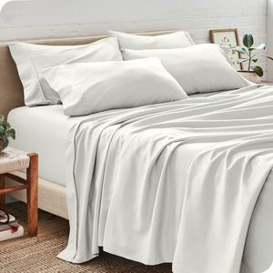 Lenzuolo in microfibra biancheria da letto 1800 contare tasca profonda 4 pezzi letto Hotel Set lenzuolo per Hotel - Product Image 6