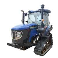 Tracteur agricole sur chenilles Lovol Oubo M1002 d'occasion, moteur diesel et boîte de vitesses, 100 CV, 12 vitesses avant