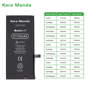Kara Manda 0 cửa sổ bật lên New km Pin cho <span class=keywords><strong>Iphone</strong></span> 100% sức khỏe đôi kết nối <span class=keywords><strong>iPhone</strong></span> Pin thay thế cho <span class=keywords><strong>Iphone</strong></span> 6-14 mô hình - Product Image 1