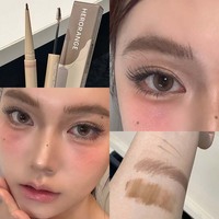 HERORANGE Teinture Sourcils à Dosage Contrôlable, Texture Poudre Soyeuse, Caramel Brun Chaud Naturel, Tenue Longue Durée