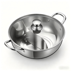 Olla <span class=keywords><strong>de</strong></span> Acero Inoxidable FLEY 304 <span class=keywords><strong>para</strong></span> Comida China con <span class=keywords><strong>Tapa</strong></span> <span class=keywords><strong>de</strong></span> Vidrio, Olla <span class=keywords><strong>de</strong></span> Dos Compartimentos con Doble Sabor <span class=keywords><strong>para</strong></span> el Hogar y Restaurantes - Product Image 4