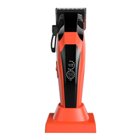 Tondeuse à cheveux rechargeable 4000 mAh, 7000 tr/min, lame en céramique réglable, USB, pour usage domestique et professionnel