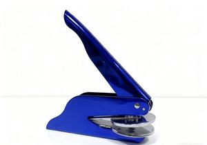 Machine à embosser manuelle en acier de style moderne pour papier/bois/cuir, outil de décoration, machine à impression décorative, <span class=keywords><strong>tampon</strong></span> à logo personnalisé pour le bureau - Product Image 4