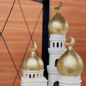 Superwin 2026 Ramadan Trang Trí Mặt Trăng Tháp Nhựa Trang Trí Nội Thất Sang Trọng Trang Trí Nội Thất Bảng Minaret Nhà Thờ Hồi Giáo - Product Image 4