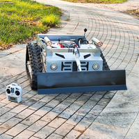 Livraison Gratuite Prix le Plus Bas Robot Tondeuse à Gazon Automatique à Rayon de Braquage Zéro Essence 800 mm Télécommandée