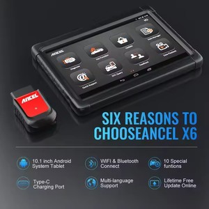 2024 gốc ancel X6 OBD2 tự động chẩn đoán Máy quét công cụ máy quét chuyên nghiệp SRS <span class=keywords><strong>DPF</strong></span> xe công cụ Chẩn đoán - Product Image 2