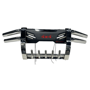 Griglia anteriore per camioncino 4x4 e barra di spinta in acciaio inossidabile Navara NP300 D40 D22 Patrol Isuzu D-max per <span class=keywords><strong>Ford</strong></span> <span class=keywords><strong>Ranger</strong></span> modello Pajero - Product Image 2