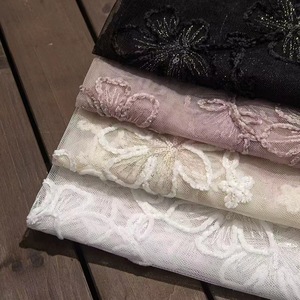 Encaje Floral 3D en Espiral con Lentejuelas, Hilo de Algodón Premium, para Vestidos de Noche, <span class=keywords><strong>Aso</strong></span> Ebi, Venta al Por Mayor - Product Image 3