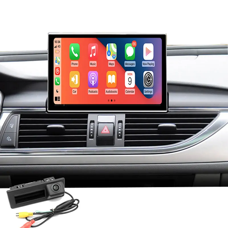 Беспроводной Автомобильный дисплей с сенсорным экраном Android 12 для Audi A6 C7 A7 2012-2018 Wi-Fi 4G 4Core 8GB 64GB GPS Navi мультимедиа