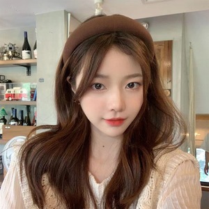 Nueva Diadema Ancha de Esponja para Otoño/Invierno, Aro para el Cabello con Parte Superior Elevada para Mujer, Accesorios para Adelgazar el Rostro - Product Image 4