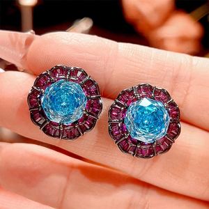 Wholesale Manufacturers 16-10mm Zirconia Eco-friendly Copper Black Gold Plated Matching <b>Set</b> <b>Earrings</b> Jewelry Women <b>Set</b> - Product Image 3