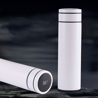 Botella de Agua Inteligente con Termómetro, Aislada al Vacío, de Acero Inoxidable, 480 ml, con Pantalla LED de Temperatura, Impresión Personalizada, Venta al Por Mayor