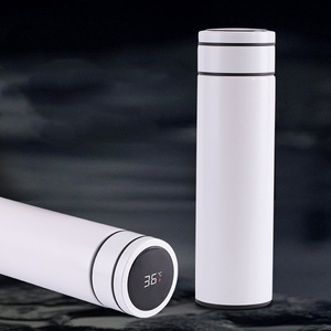 Wholesale 480ml Straight Smart Thermometer Water Bottle Custom Print Logo Business Souvenir - Product Image 3