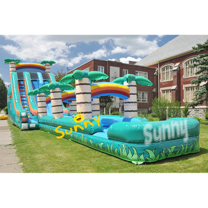 <span class=keywords><strong>Toboggan</strong></span> aquatique <span class=keywords><strong>gonflable</strong></span> de qualité commerciale <span class=keywords><strong>avec</strong></span> <span class=keywords><strong>piscine</strong></span>, grand <span class=keywords><strong>toboggan</strong></span> aquatique <span class=keywords><strong>gonflable</strong></span> en forme de palmier à double piste, à vendre - Product Image 5