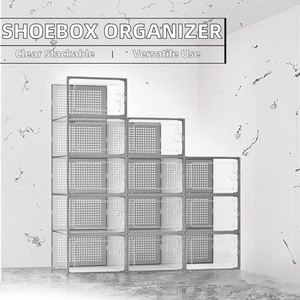 Organizzatore per Scarpe in Plastica Trasparente Impilabile, Scatola Portascarpe Moderna Multifunzione per Armadio, Prezzo <span class=keywords><strong>di</strong></span> Fabbrica Cinese - Product Image 4