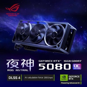 การ์ดจอ ASTRAL RTX5080 O16G GAMING ROG สำหรับเดสก์ท็อป รุ่นใหม่ ระบายความร้อนด้วยพัดลม PCIe 5.0 GDDR7 DP OC 4nm 2760MHz Core Clock ประสิทธิภาพสูง - Product Image 4